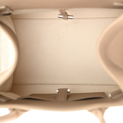 The Row Grained Calfskin Soft Margaux 10 Bag Dark Taupe 5 of 9