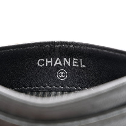 Chanel Metallic Caviar Quilted Maxi CC Card Holder Black 7 of 14