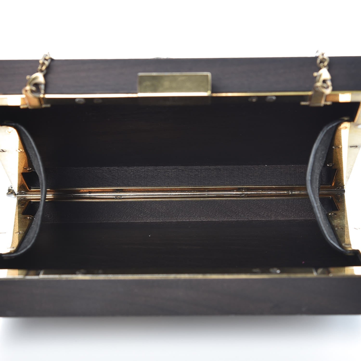 Valentino Garavani Wood Elephant Minaudiere Clutch Black 5 of 12