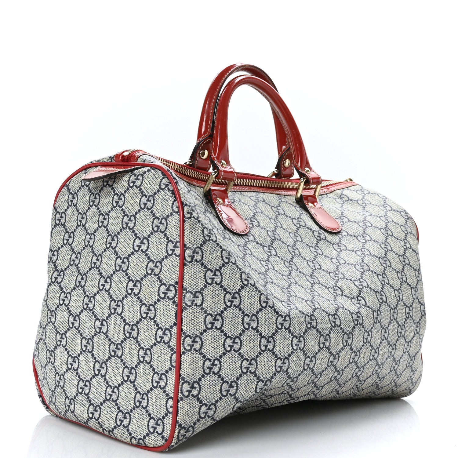 Gucci GG Plus Monogram Tattoo Heart Medium Joy Boston Red 3 of 13
