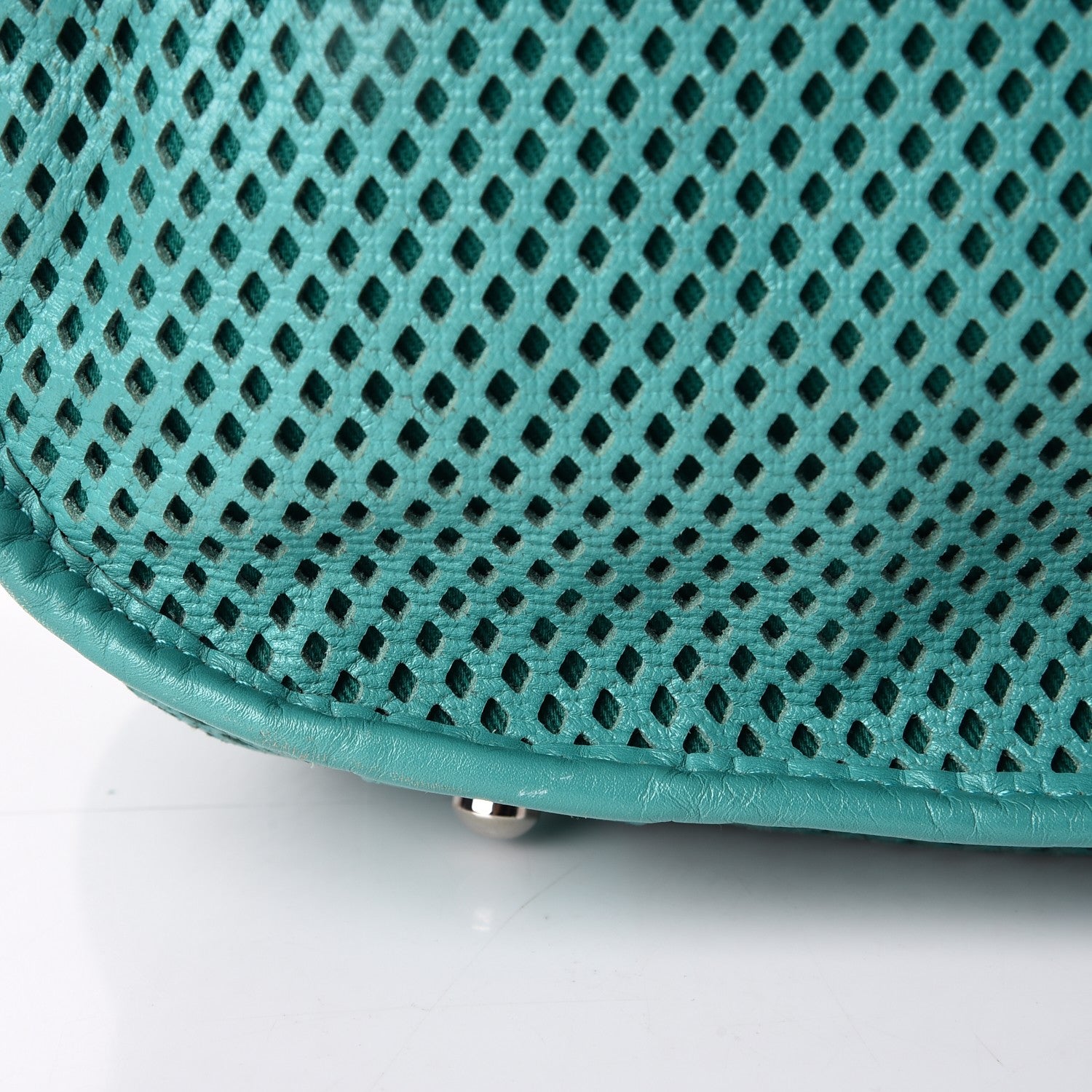 Chanel Calfskin Perforated Up In The Air Tote Green 10 of 10