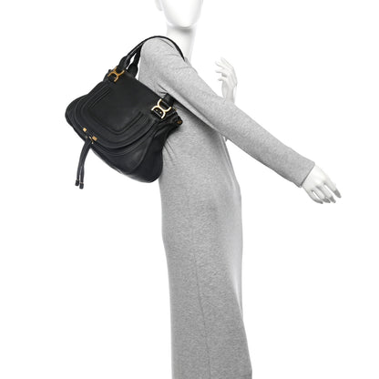 Chloe Calfskin Medium Marcie Satchel Black 2 of 10