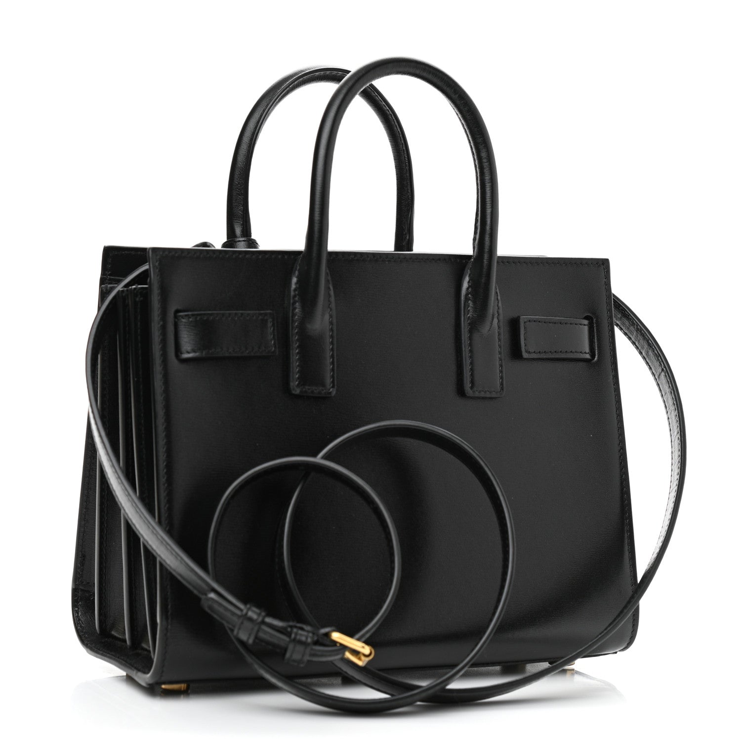 Saint Laurent Calfskin Nano Sac De Jour Black 3 of 9