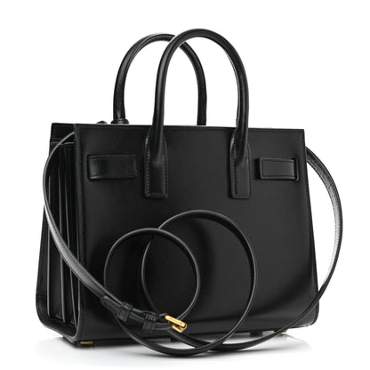 Saint Laurent Calfskin Nano Sac De Jour Black 3 of 9