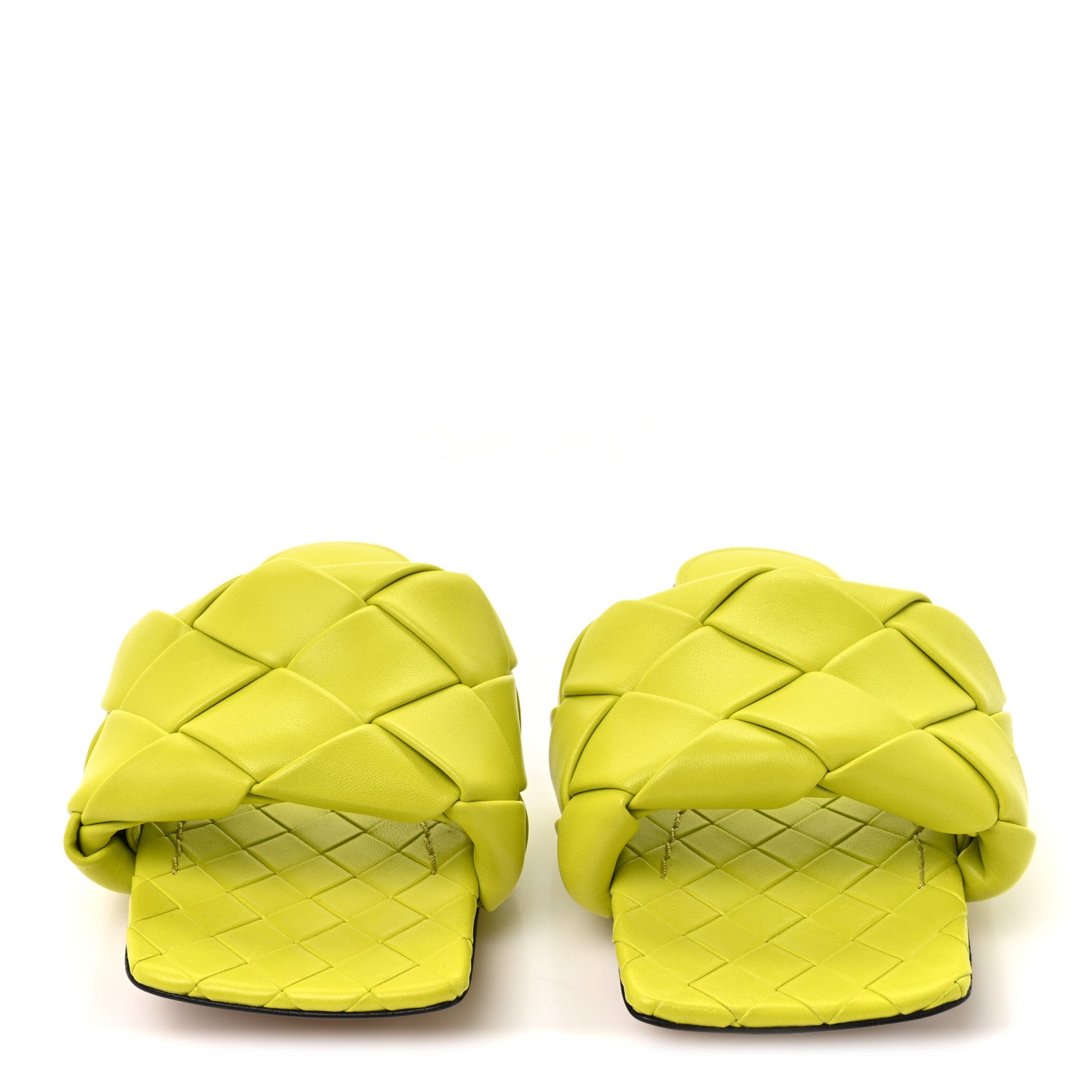 Bottega Veneta Nappa Maxi Intrecciato Lido Flat Sandals 38 Kiwi 3 of 8