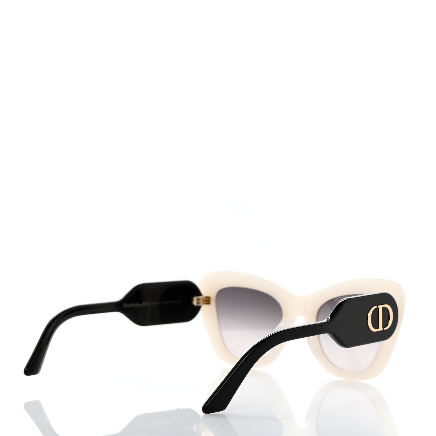 Acetate Diorbobby B1U Sunglasses White Black