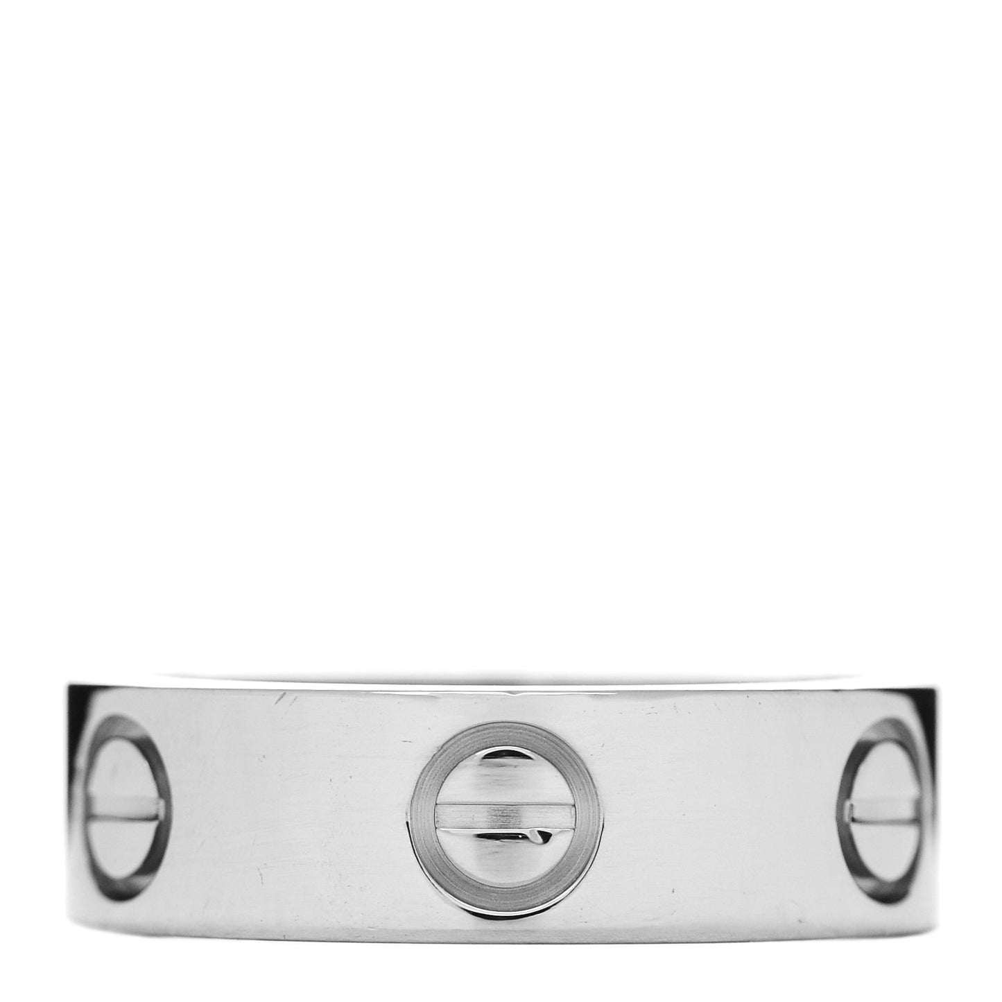 18K White Gold 5.5mm LOVE Ring 50 5.5
