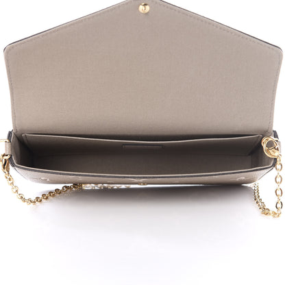 Louis Vuitton Empreinte Monogram Giant Felicie Pochette Tourterelle Creme 5 of 11