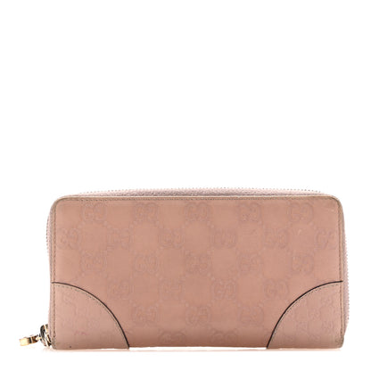 Gucci Guccissima Signature Microguccissima Bree Zip Around Wallet Pink 1 of 12