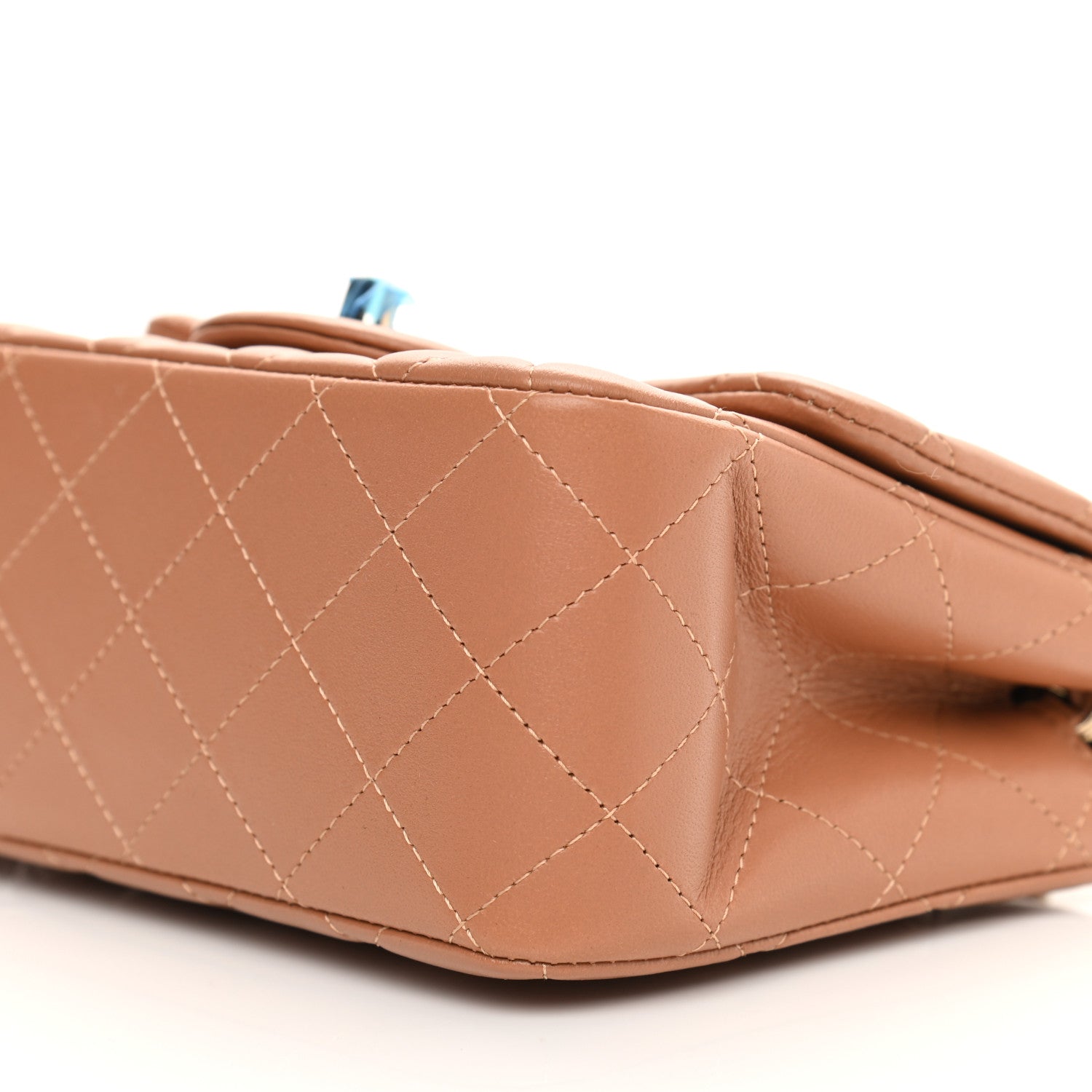 Chanel Lambskin Quilted Mini Square Flap Brown 10 of 11