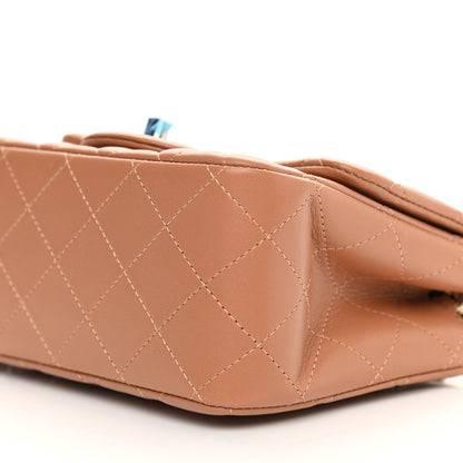 Chanel Lambskin Quilted Mini Square Flap Brown 10 of 11