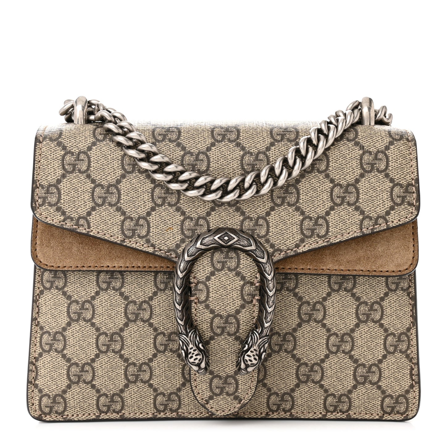 GG Supreme Monogram Mini Dionysus Shoulder Bag Taupe