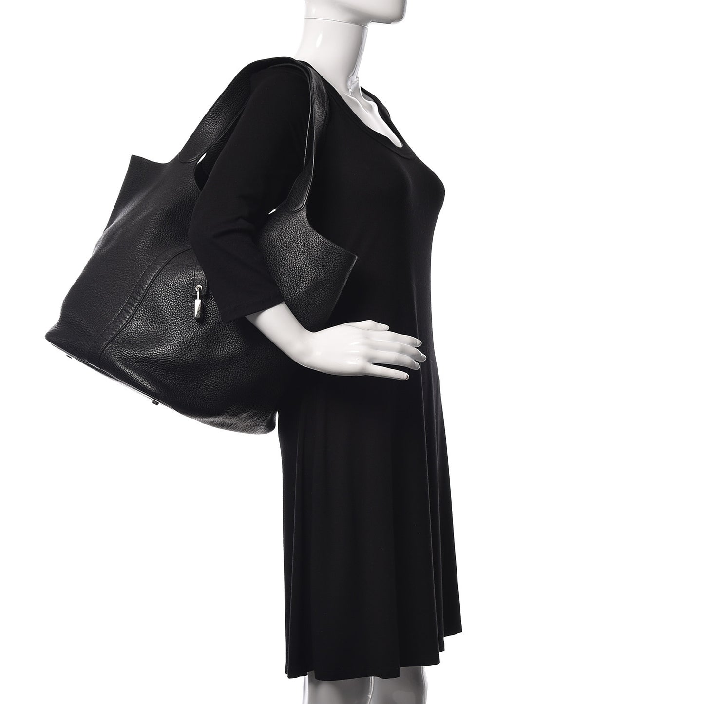 Taurillon Clemence Picotin Lock TGM Black
