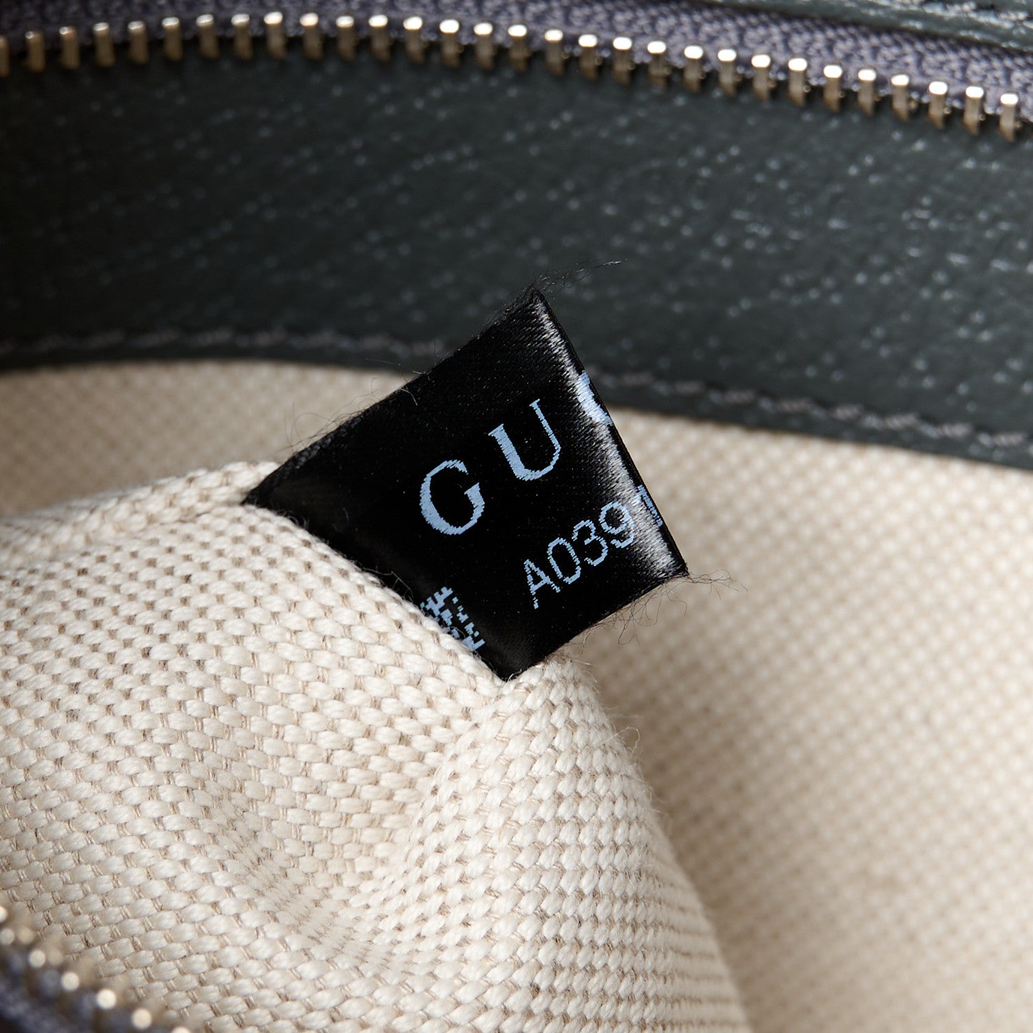 Gucci GG Supreme Monogram Textured Dollar Calfskin Web Ophidia Wristlet Shoulder Bag Grey Black Graphite Grey 8 of 11