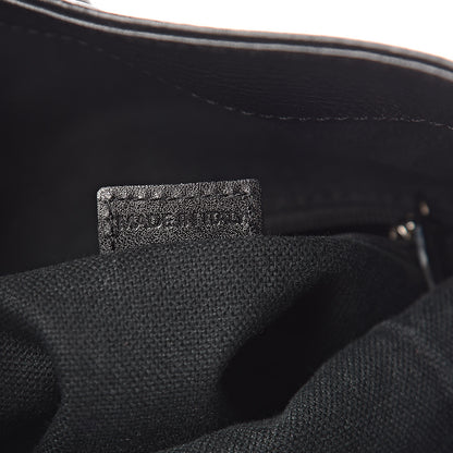 Burberry Grainy Calfskin House Check Horn Toggle Shoulder Bag Black 7 of 12