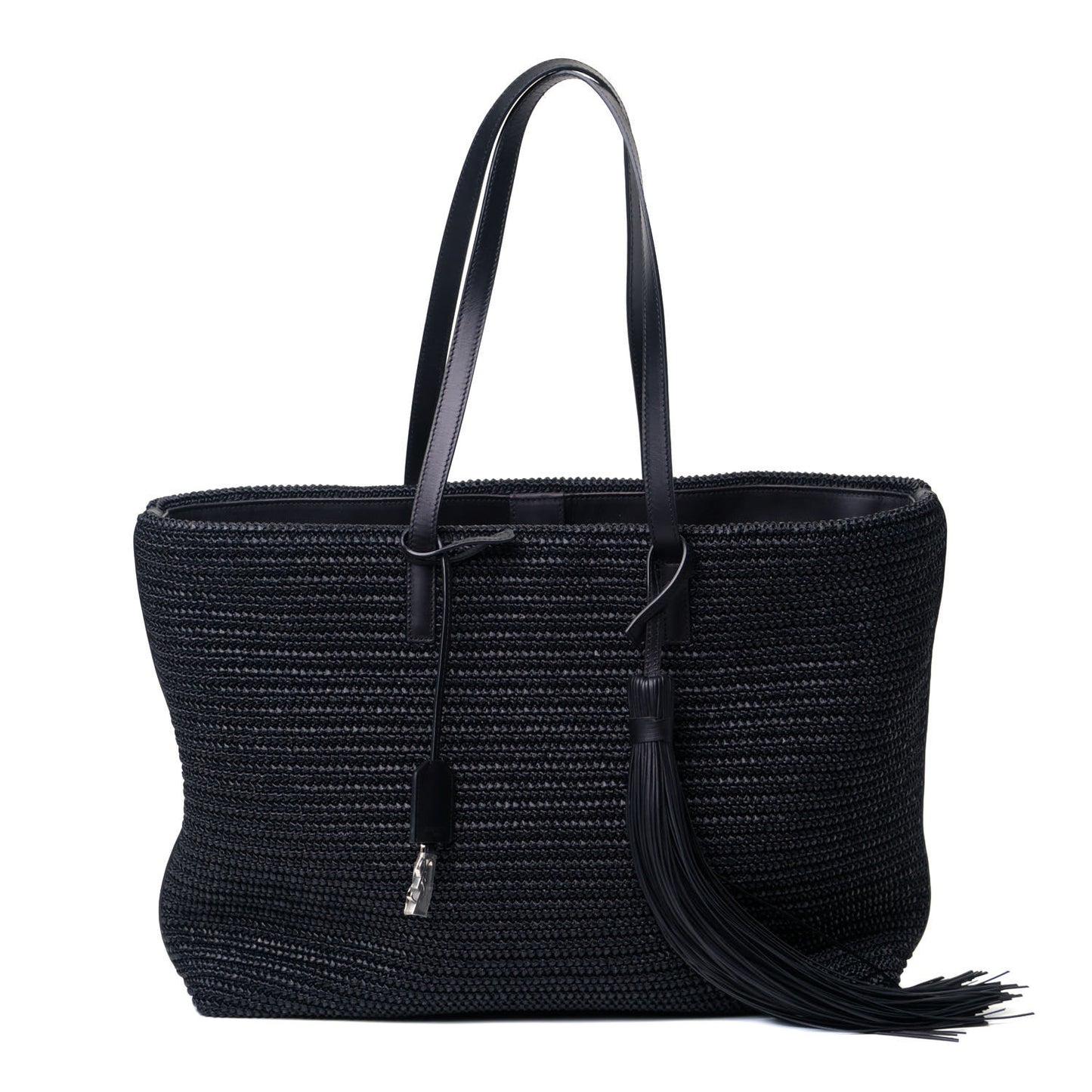 Raffia Tote Black
