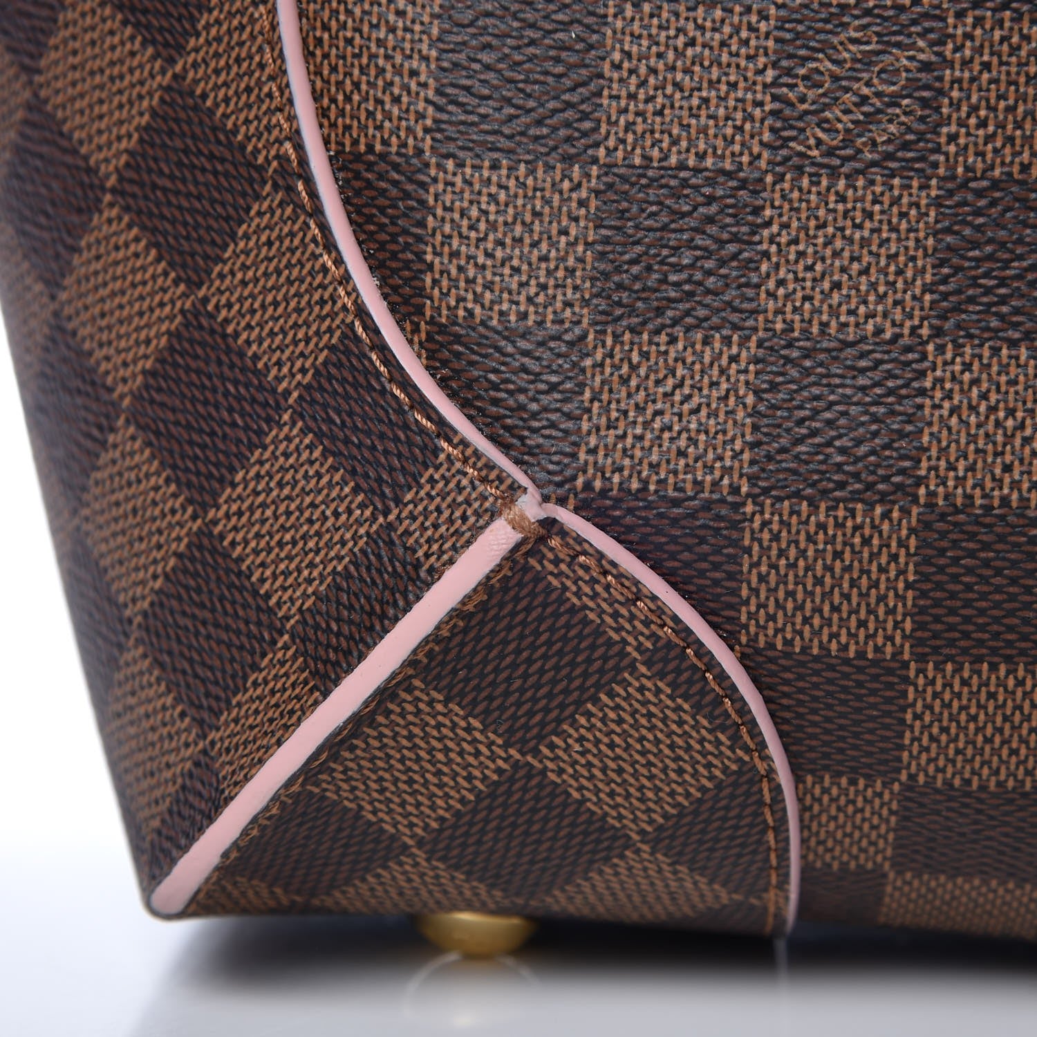 Louis Vuitton Damier Ebene Caissa Hobo Rose Ballerine 9 of 9