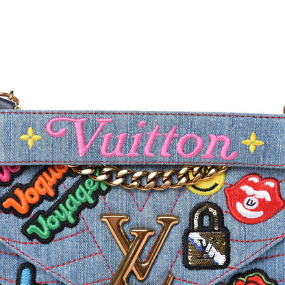 Louis Vuitton Denim New Wave Chain MM Blue 8 of 10