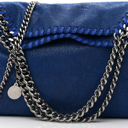 Stella McCartney Shaggy Deer Mini Falabella Fold Over Tote Blue 8 of 10