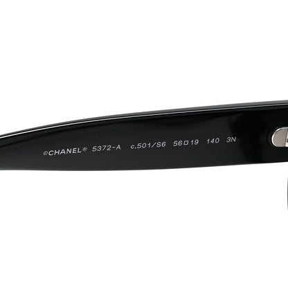 Chanel Oval CC Sunglasses 5372-A Black 5 of 8