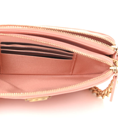 Chanel Caviar Quilted Small Boy Clutch With Chain Light Pink 5 of 13