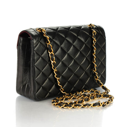 Chanel Lambskin Quilted Small Single Flap Black 3 of 8
