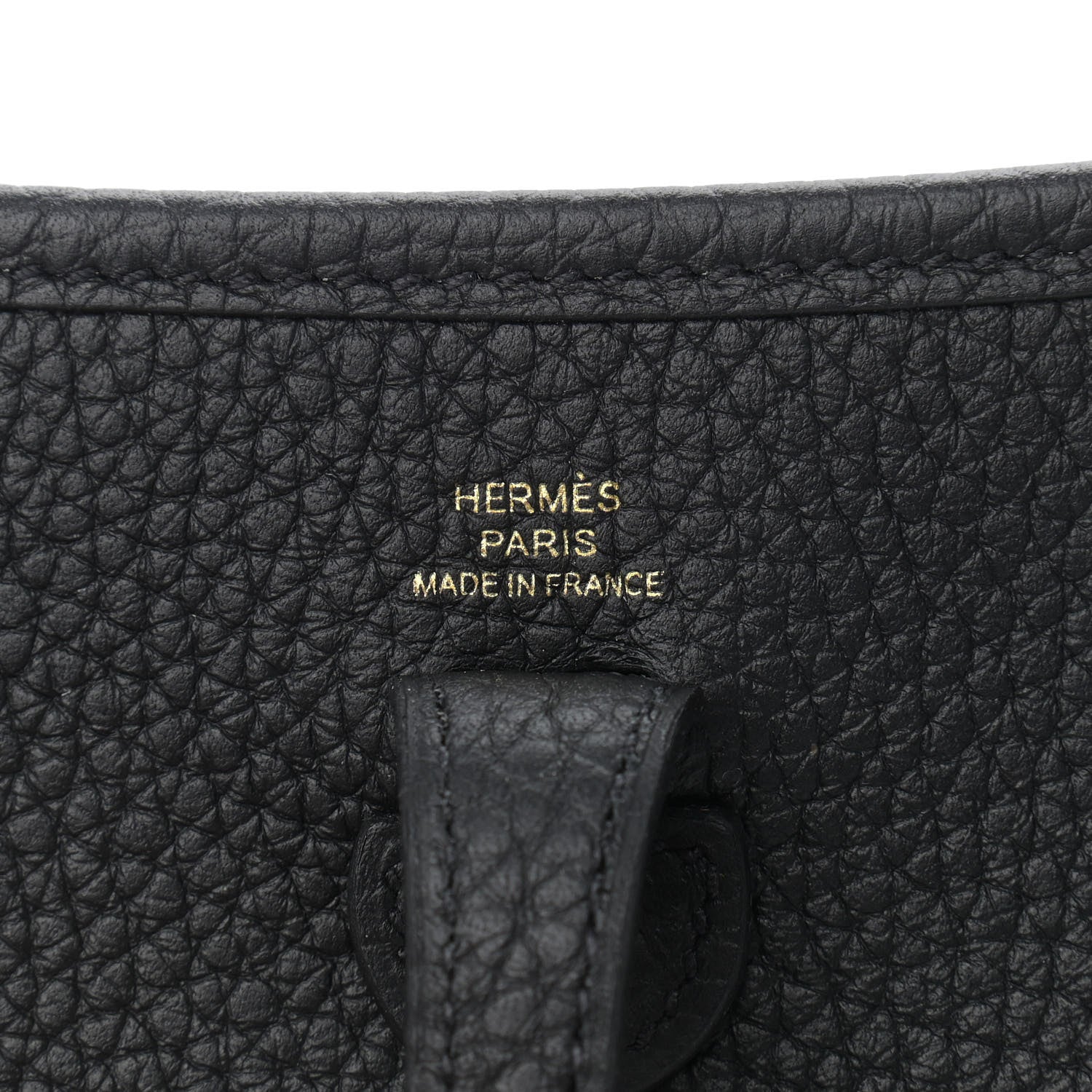 Hermes Taurillon Clemence Evelyne TPM Black 6 of 10