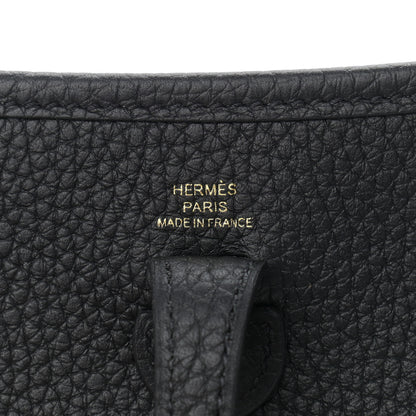 Hermes Taurillon Clemence Evelyne TPM Black 6 of 10