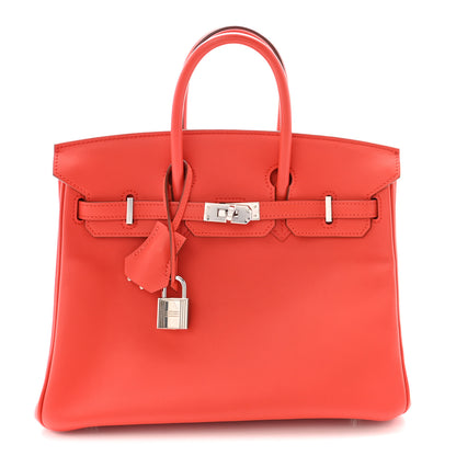Hermes Swift Birkin 25 Rouge Tomate 1 of 10