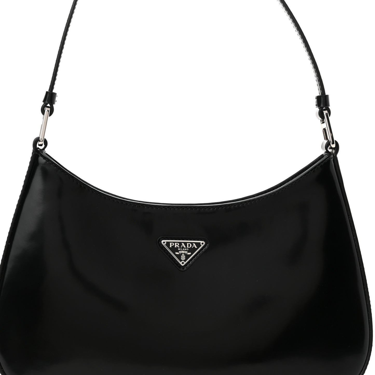 Spazzolato Cleo Shoulder Bag Black