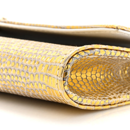 Chanel Lizard Pearl Evening Clutch Beige 8 of 14