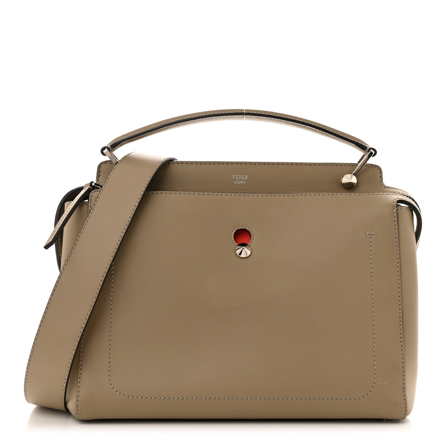 Vitello Baltico Dolce DotCom Satchel Tortora Papavero