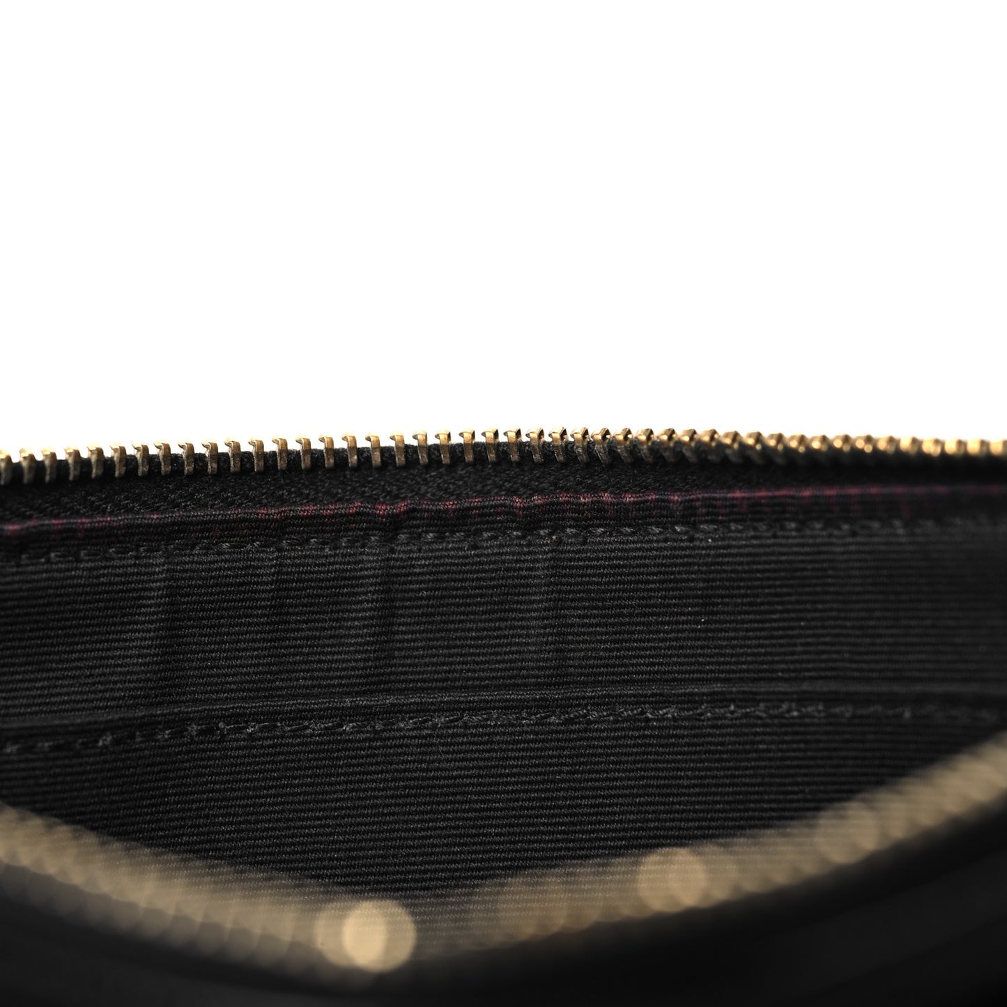 Grain De Poudre Chevron Monogram Large Bill Pouch Black