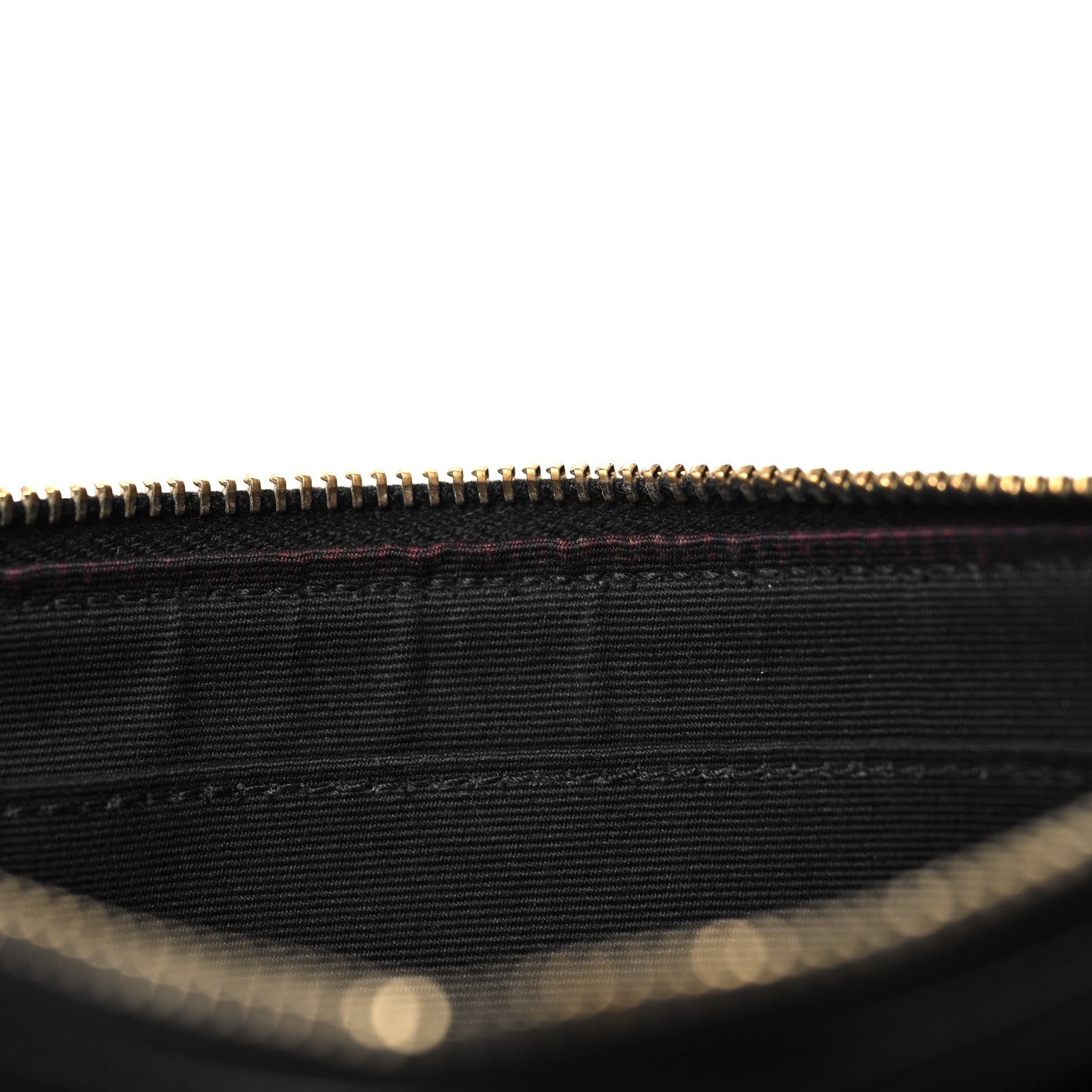 Saint Laurent Grain De Poudre Chevron Monogram Large Bill Pouch Black 12 of 13