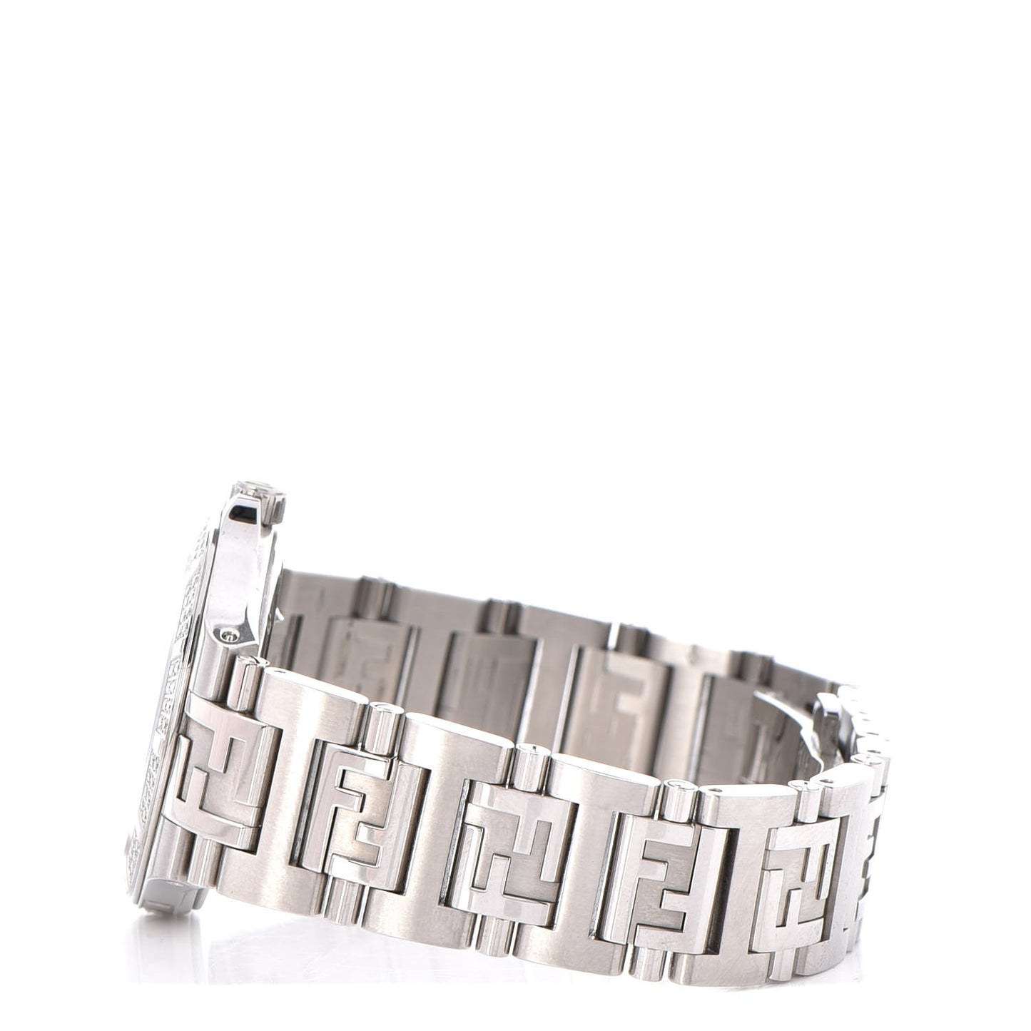 Stainless Steel Diamond Pave Bezel 33mm High Speed Quartz Watch