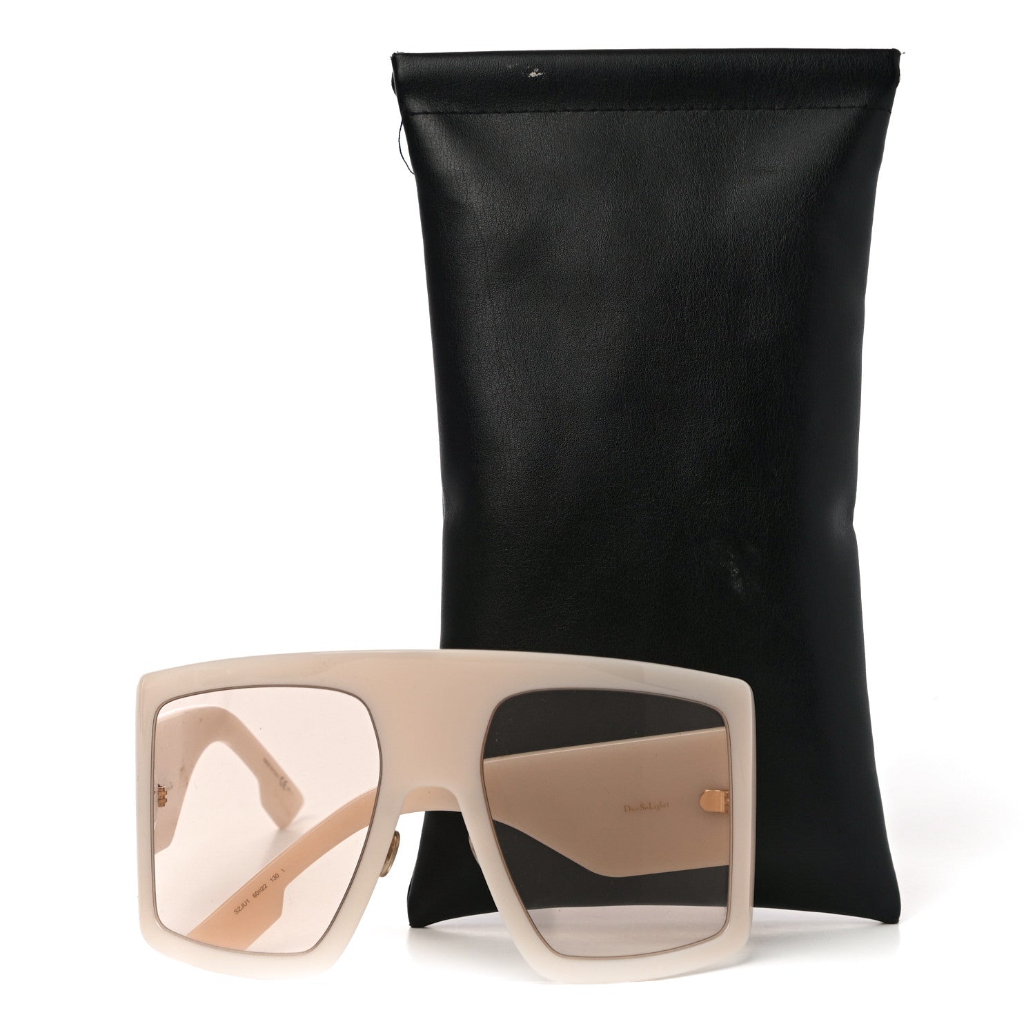 Christian Dior Acetate DiorSo Light 1 Shield Sunglasses Ivory 9 of 9