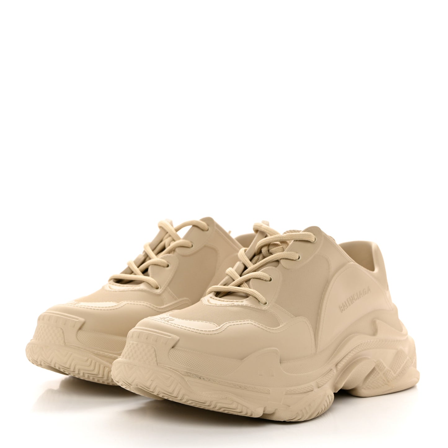 EVA Molded Mens Triple S Sneakers 42 Taupe