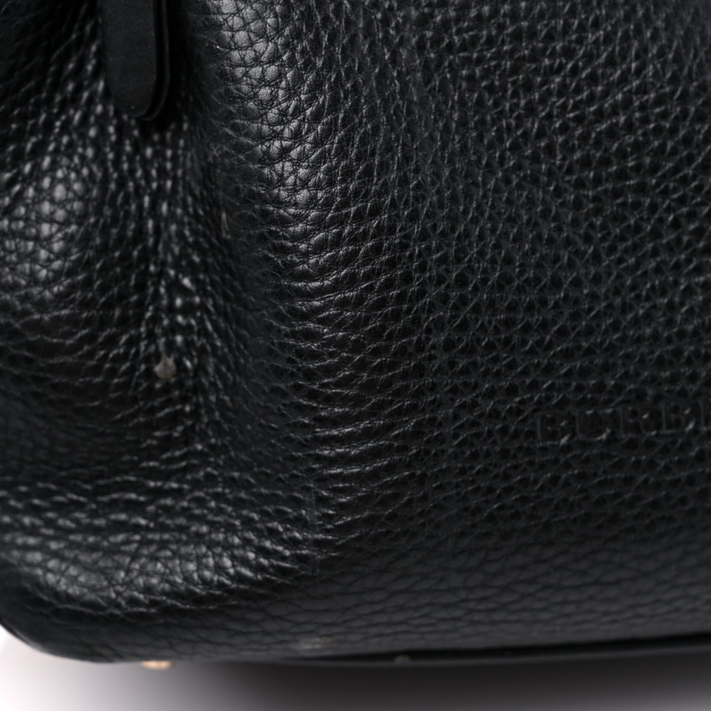Grainy Calfskin House Check Small Maidstone Black