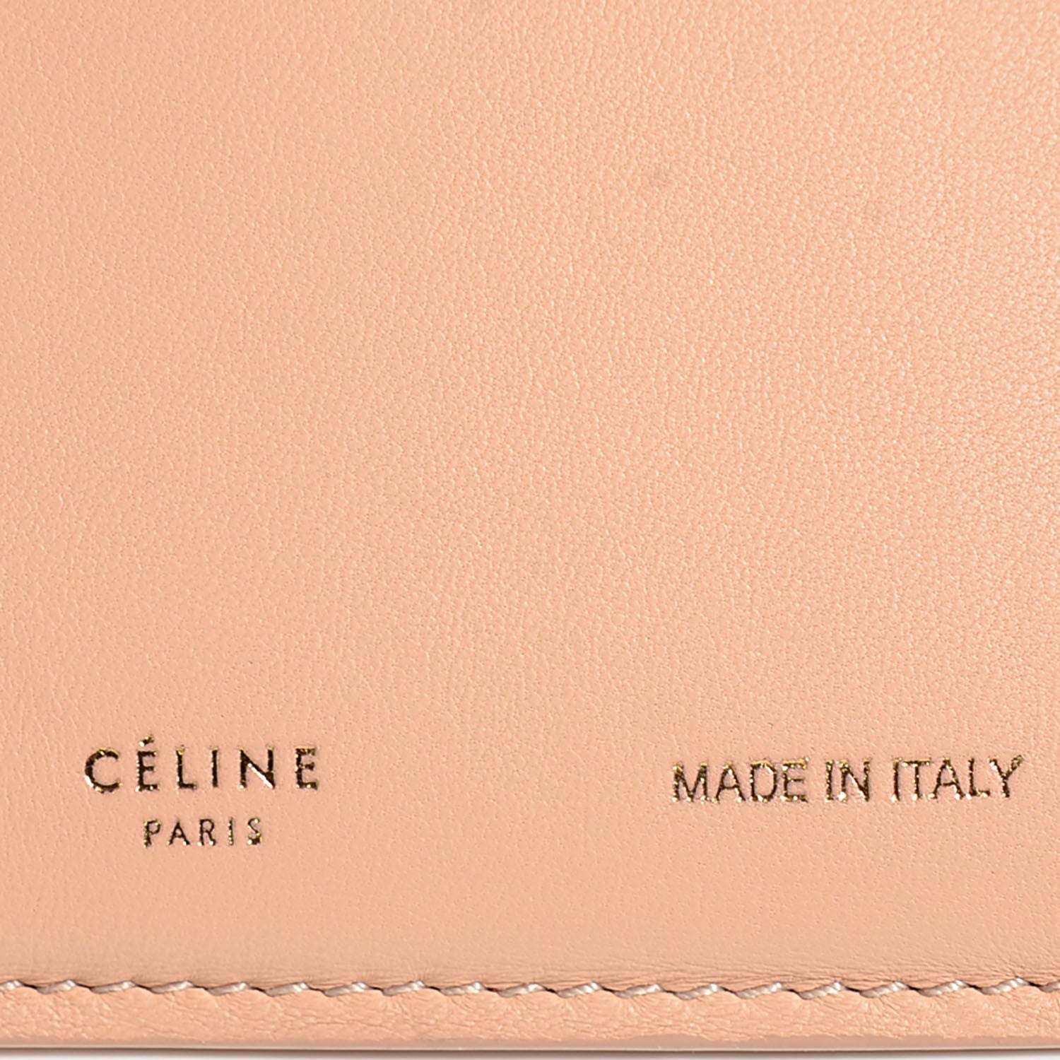 Celine Lambskin Knotted Clutch Flesh 7 of 8