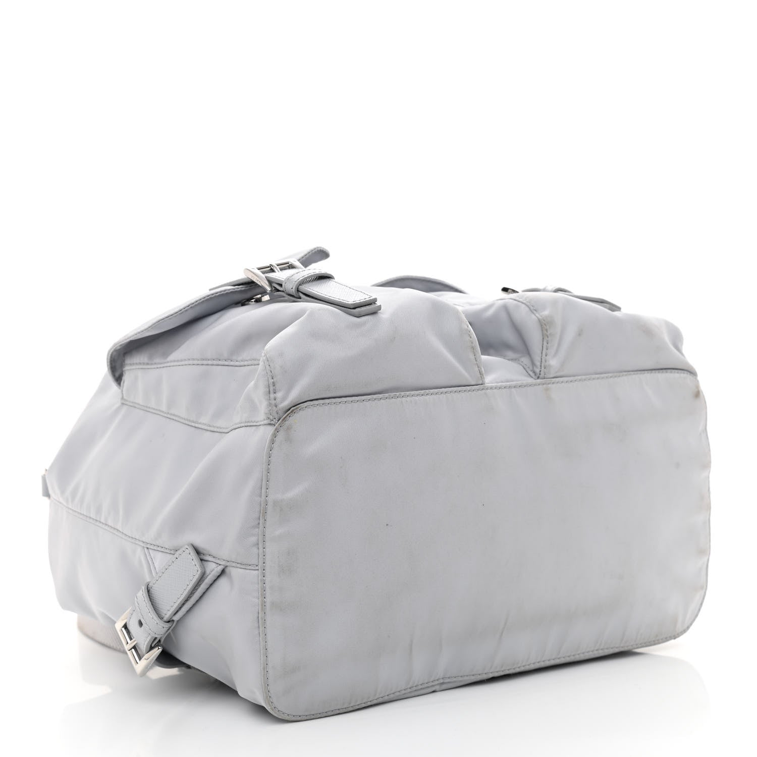 Prada Tessuto Nylon Vela Small Backpack Light Grey 5 of 13