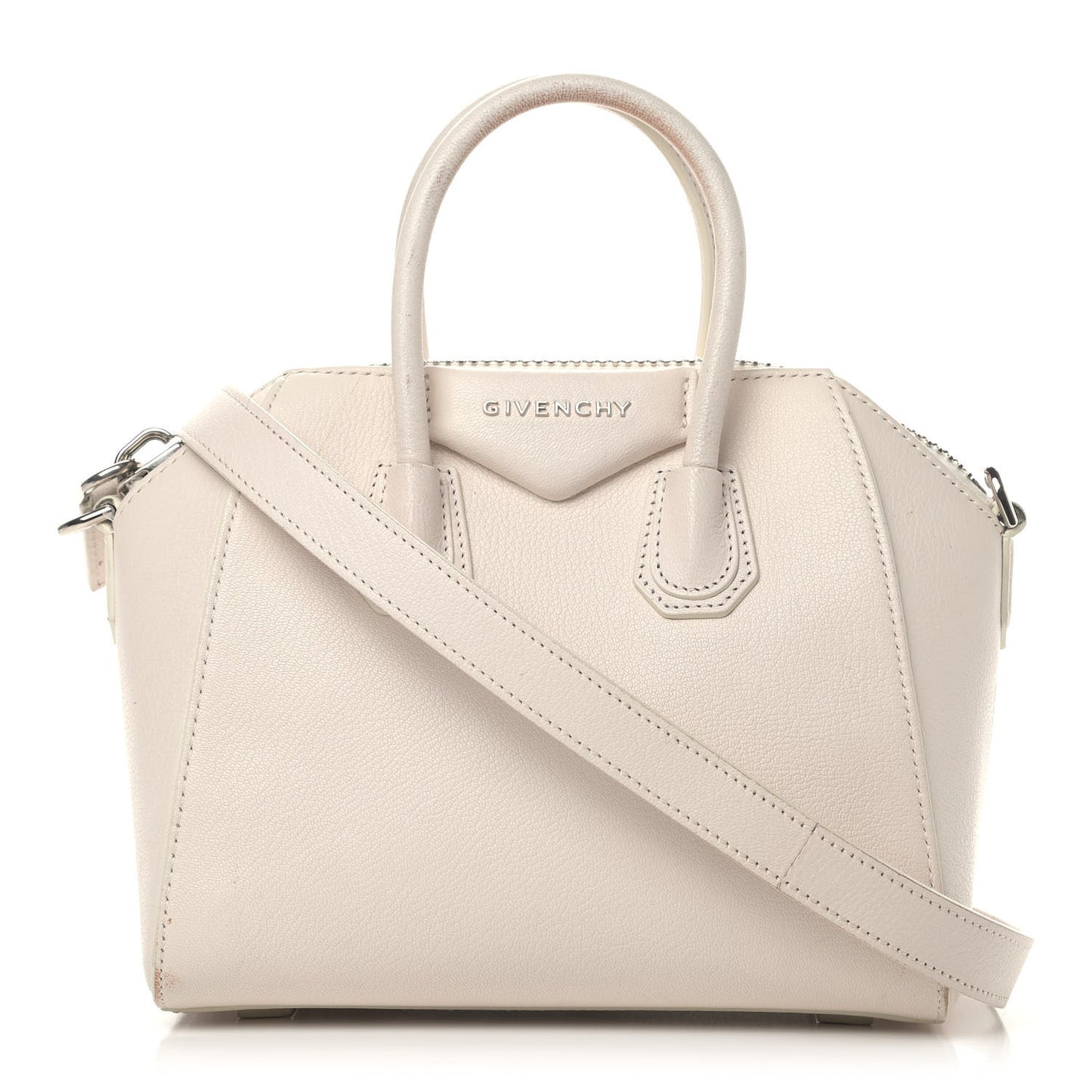 Sugar Goatskin Mini Antigona White