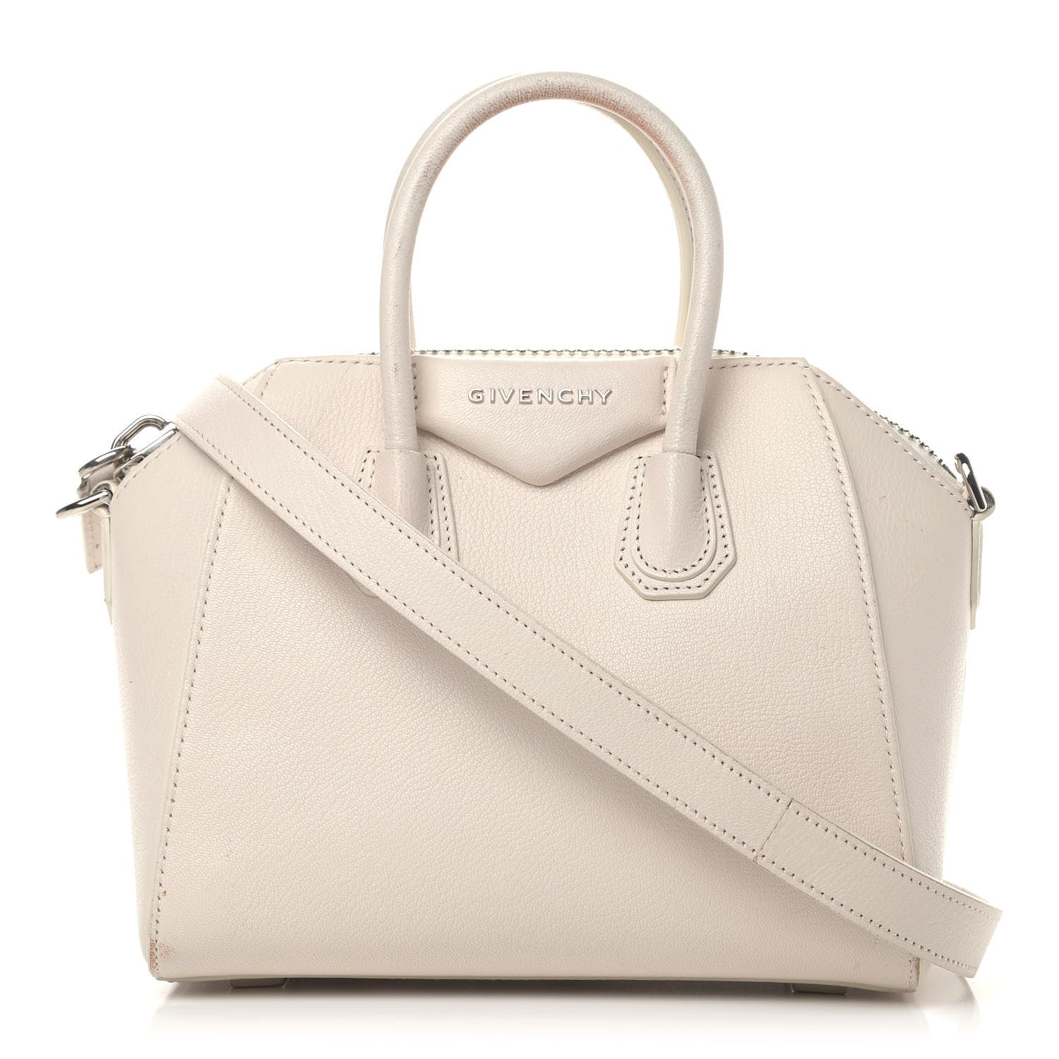 Givenchy Sugar Goatskin Mini Antigona White 1 of 11