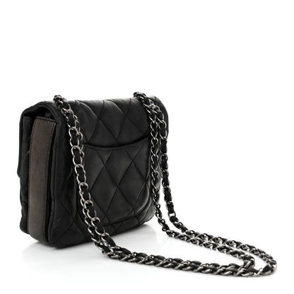 Chanel Lambskin Quilted Mini Chanel 3 Flap Black 3 of 11
