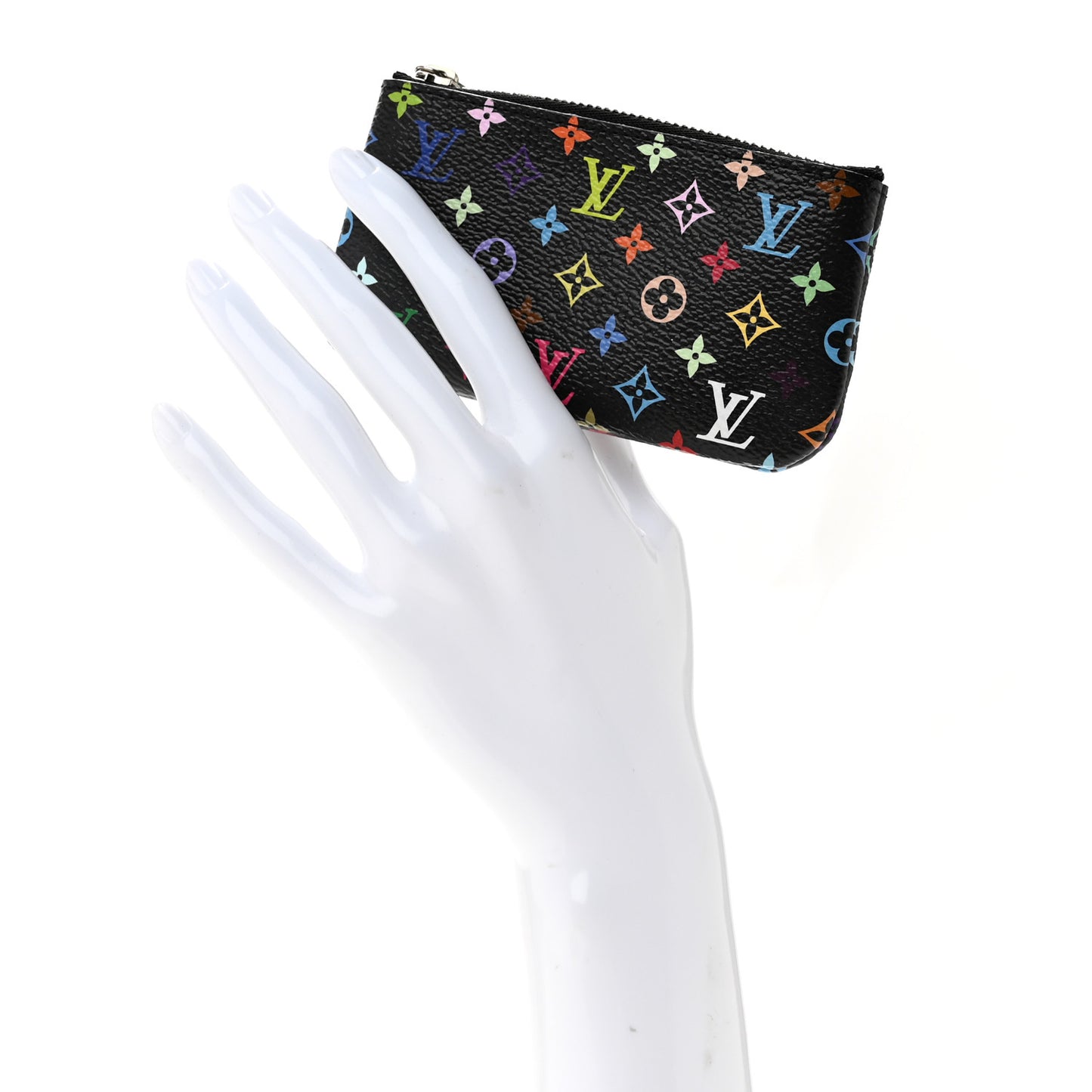 Monogram Multicolor Key Pouch Black Grenade