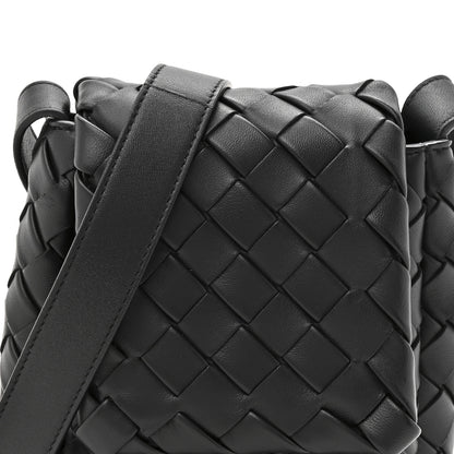 Bottega Veneta Nappa Intrecciato Mini Vertical Cobble Shoulder Bag Black 8 of 10