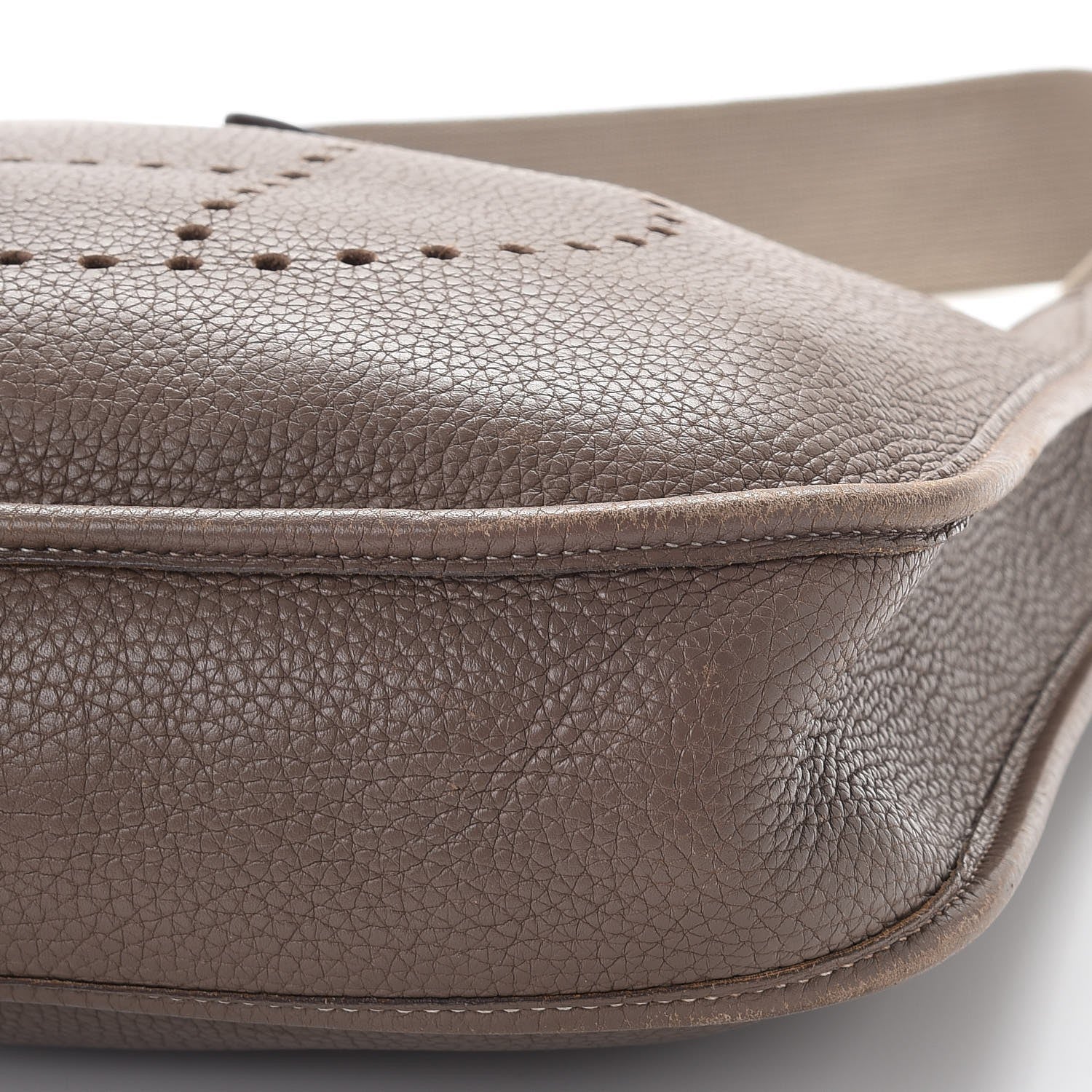 Hermes Taurillon Clemence Evelyne PM Etoupe 12 of 12
