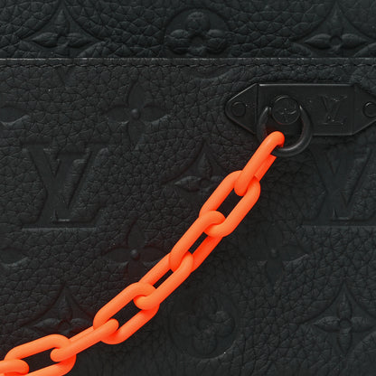 Louis Vuitton Taurillon Monogram Uniformes Solar Ray Soft Pochette Volga Belt Bag Black 7 of 9