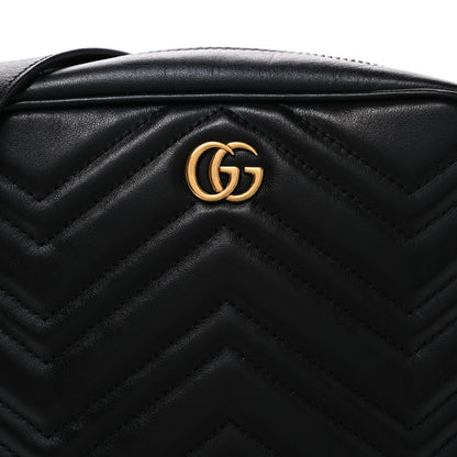 Gucci Calfskin Matelasse GG Marmont Travel Bag Black 8 of 10