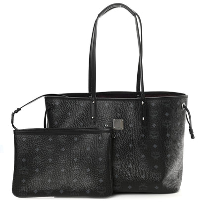 MCM Metallic Galaxy Visetos Medium Project Reversible Shopper Tote Black Multicolor 1 of 12