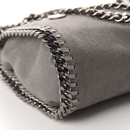 Stella McCartney Shaggy Deer Mini Falabella Fold Over Tote Light Grey 5 of 11